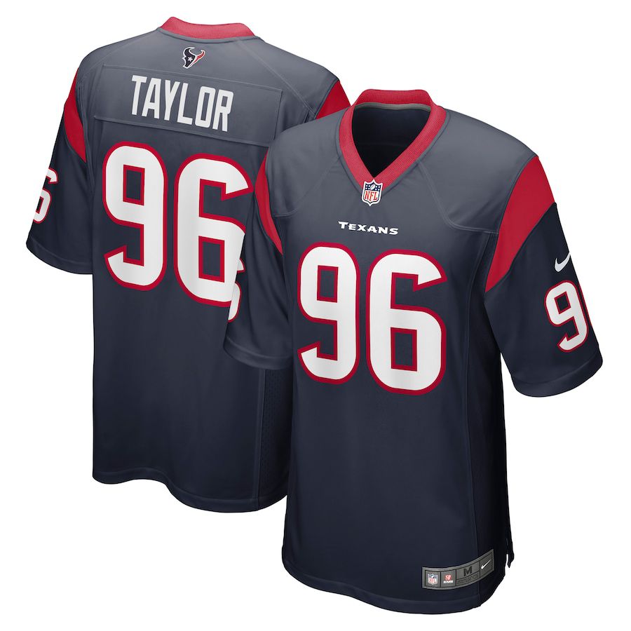 Men Houston Texans #96 Vincent Taylor Nike Navy Game NFL Jersey->houston texans->NFL Jersey